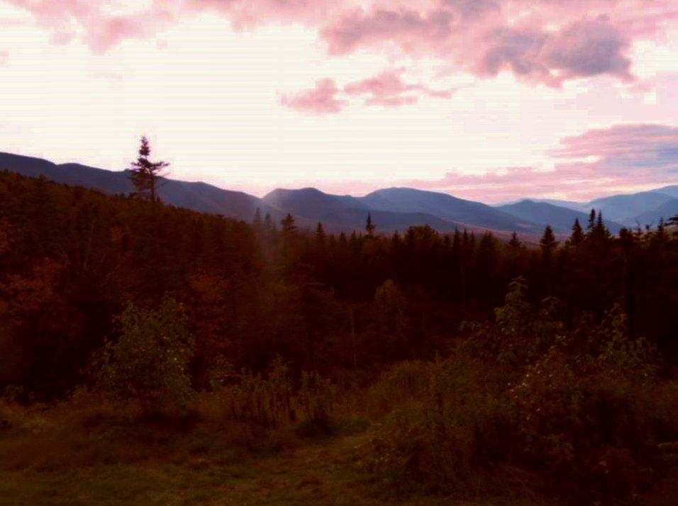 Sunset over Kancamagus Highway