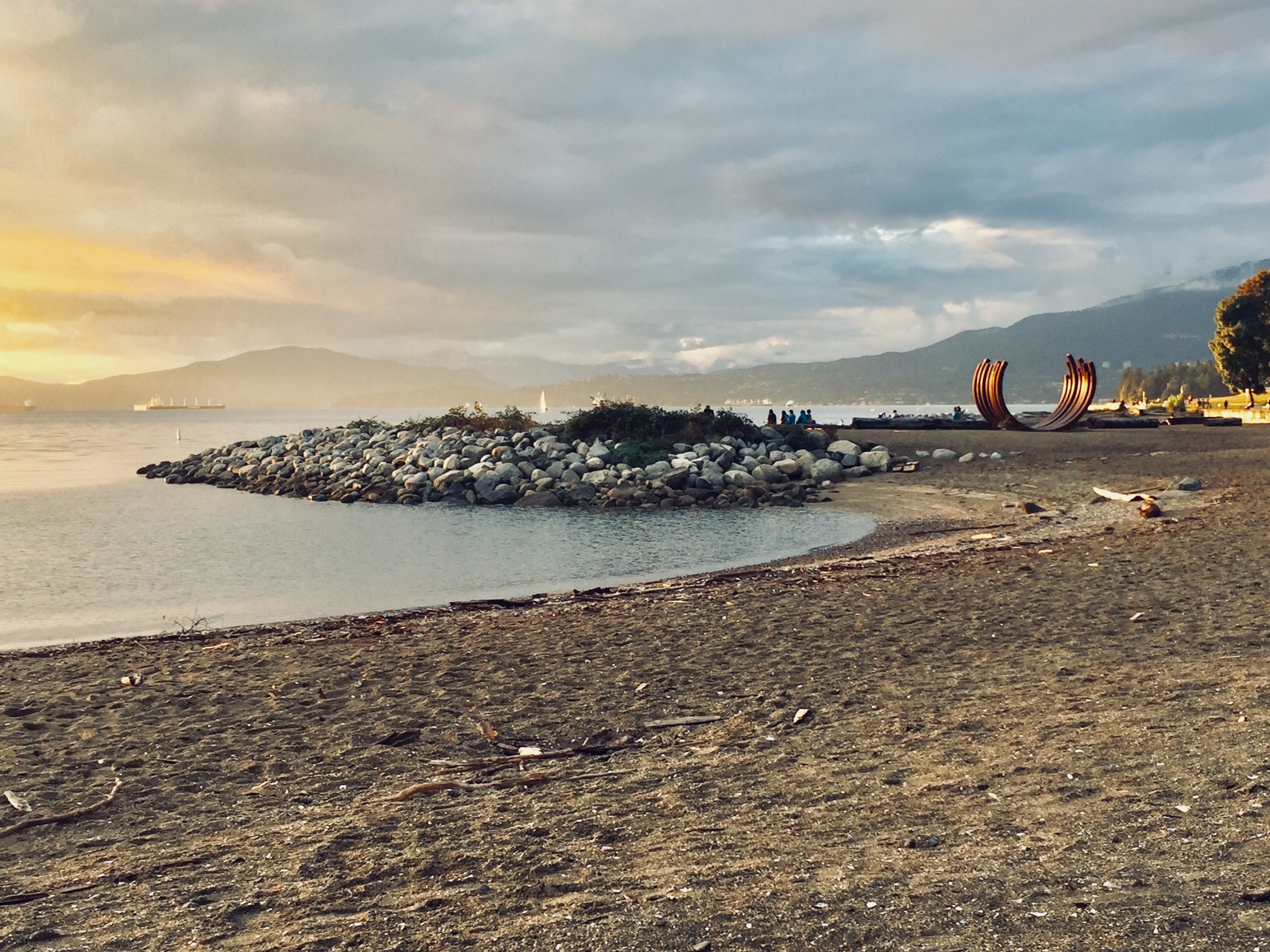 Sunset at the aptly named Sunset Beach in Vancouver