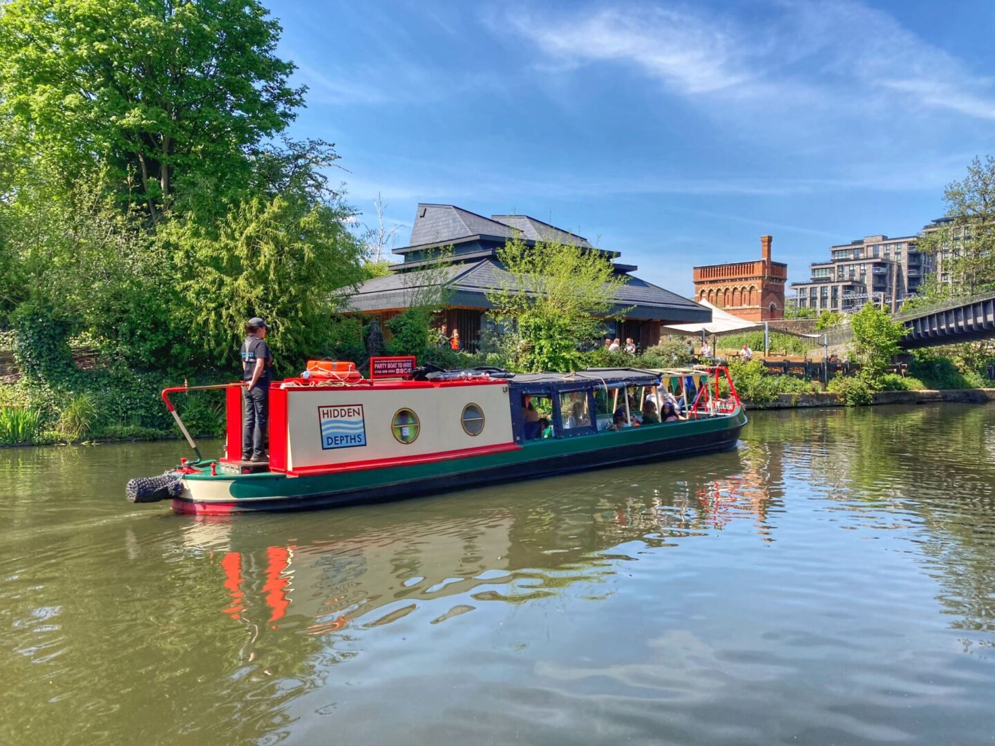 Spotting canal boats along the Regents Canal Walk