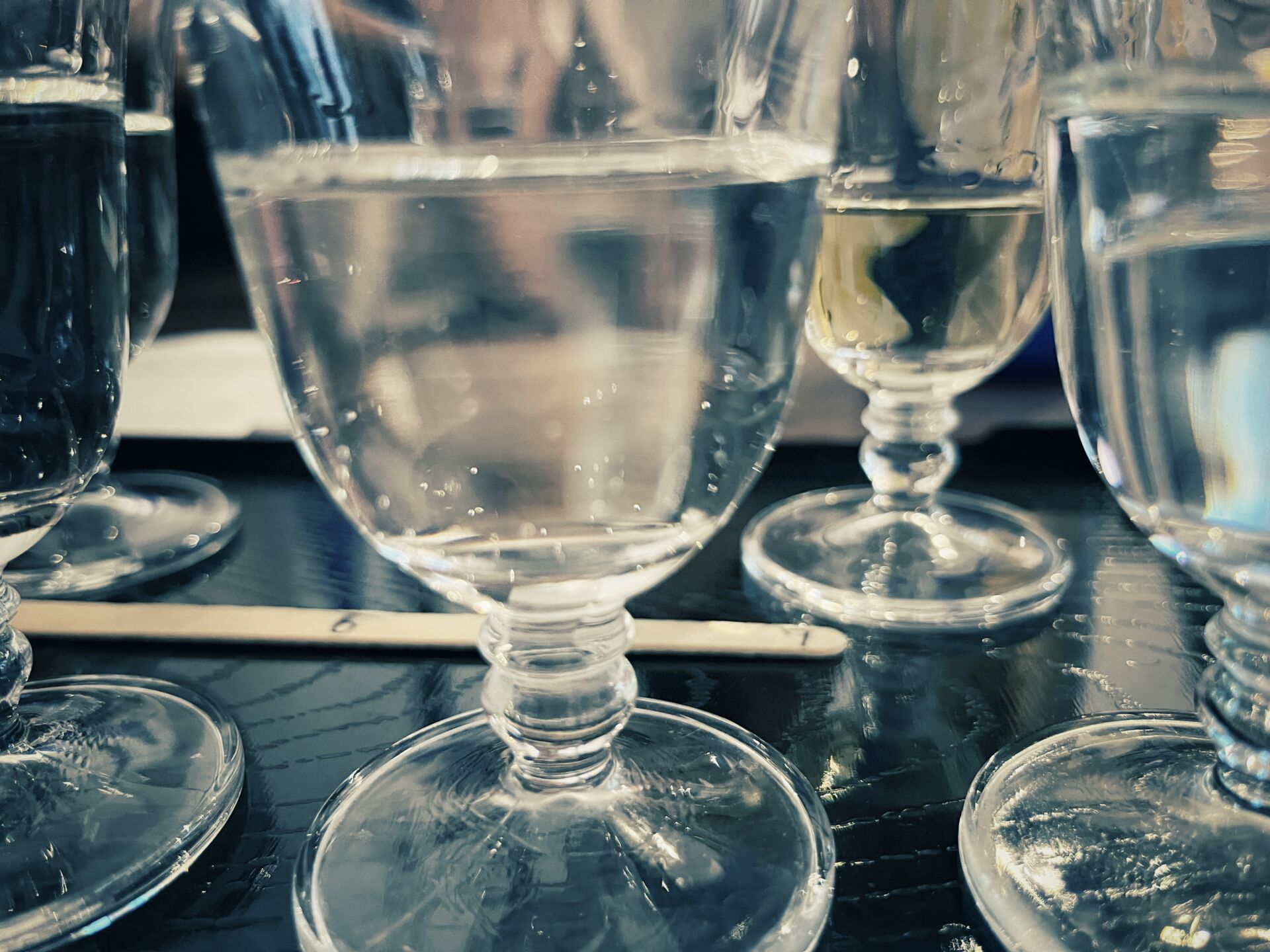 Sake samples at Insider Sake Experience Kyoto